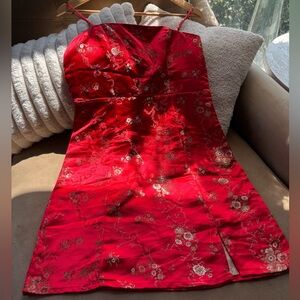 Princess Polly Vibrant Red Floral Dress
